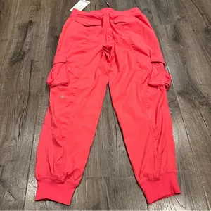 Lululemon Dance Studio Pants Relaxed Fit Mid Rise Cargo Jogger Glaze Pink Size M thumbnail 4