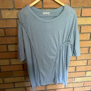 NWT Free People Moonlit Midi Rock Crystal Oversized T Shirt Size Small thumbnail 3