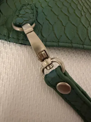 Urban Outfitters Deena & Ozzy Green Snake Embossed Wristlet Clutch thumbnail 3