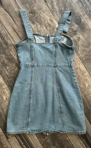 Forever 21 Denim Zip-Up Dress thumbnail 4