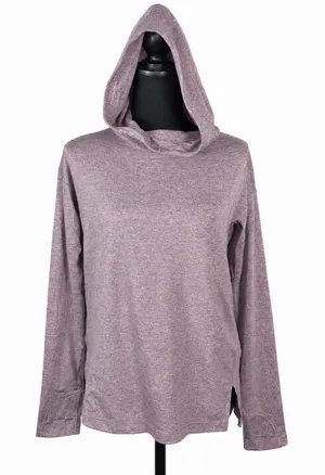 Athleta Uptempo II Hoodie Sweatshirt Mauve Heather Activewear Xs thumbnail 1