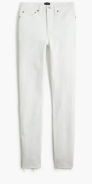 J. crew White High-Rise Skinny Jeans thumbnail 1