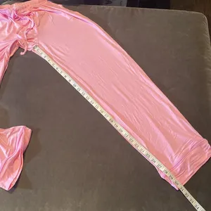 ASOS Design Women’s Long Sleeve Shirt & Pants Pajama Set Pink Piping Size 4 NEW thumbnail 16