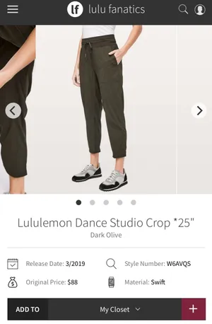Lululemon Dance Studio Crop thumbnail 7