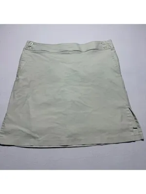 Tall Girl Women’s Size 16 Sage Gray Stretch Cotton Blend Side Slit Skirt thumbnail 3