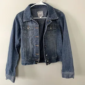 Old Navy denim jean jacket‎ comfortable fall staple pockets cotton small autumn thumbnail 1