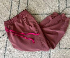 FIGS Women’s Scrub Pants Zamora Joggers Mauve Size 4XL/P thumbnail 1