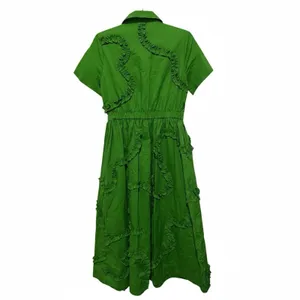 Kate Spade New York Shirt Dress green Sz XS Vibrant Autumn Vibe! pumpkin patch thumbnail 4
