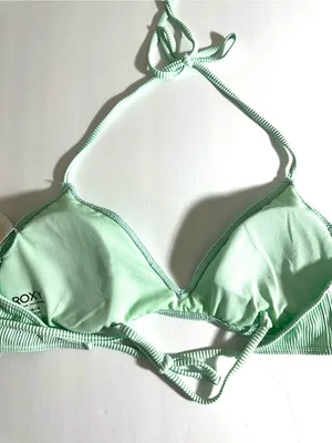 Roxy Women’s Mind Of Freedom Fixed Triangle Bikini Top Sz Medium thumbnail 3