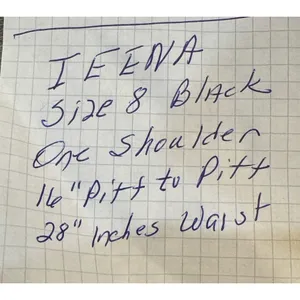 Ieena Mac Duggal 55324 One Shoulder Evening Gown Black Asymmetrical Hem Size 8 thumbnail 10