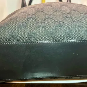 Gucci Black Tote Hand Bag with Iconic GG Design thumbnail 8