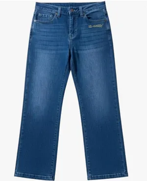 NWT ED HARDY Women’s Dagger Heart Wide Leg Jean WEHDB8300-3 SZ-32 thumbnail 1