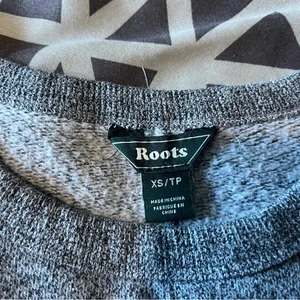 Roots Heather Gray Crew Neck Long Sleeve Plush Sweatshirt Dress Casual Size XS‎ thumbnail 7