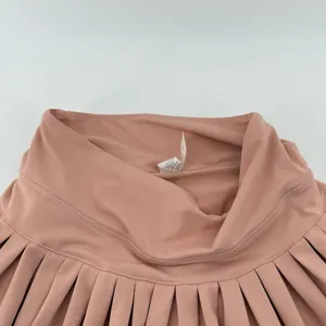 Gold Hinge Pleated Tennis Skirt Skort Peach Women S Pickleball Preppy Sporty thumbnail 2