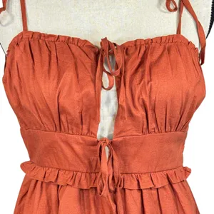 Forever 21 Medium A-Line Dress Sleeveless Lined Adjustable Straps Empire Waist thumbnail 2