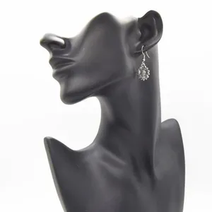 Sunflower earrings Silver thumbnail 3