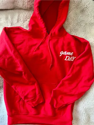 Game Day Red Hoodie Sweatshirt thumbnail 1