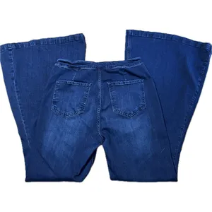 KanCan Wide Flare Leg Dark Wash Jeans Fit Size 13/30 thumbnail 2
