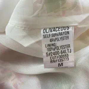 Olivaceous Bubble Sleeve Floral Top Size Medium‎ NWT thumbnail 6