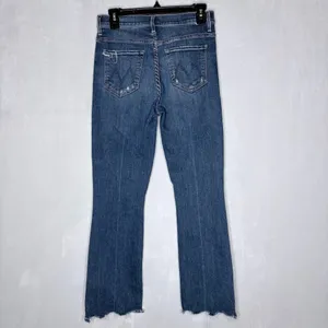 Mother Denim The Insider Crop Step Chew Straight Jeans thumbnail 8