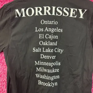 Morrissey Big Face James Dean & Tour Stops Goth Band Tee M thumbnail 4
