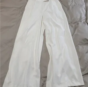 Meshki Suiting Wide Leg Pant - Ivory thumbnail 3