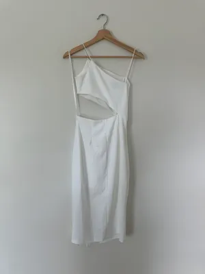 Revolve White Cutout Midi Dress thumbnail 13