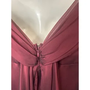 Betsy & Adam burgundy maxi dress‎ size 4 thumbnail 6