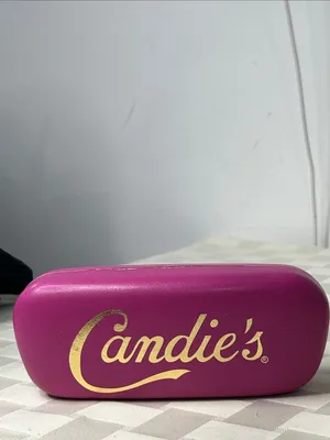 Candie's Fuchsia Eyeglass Case with Gold Script Logo thumbnail 2