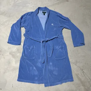 Ralph Lauren Polo Ralph Lauren TerryCloth Bath Robe Light Blue Belted UNISEX SZ L thumbnail 1