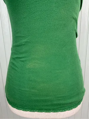Vintage Y2K Aeropostale Beaded Lace Cami Tank Top Size Small Green Fairycore thumbnail 4