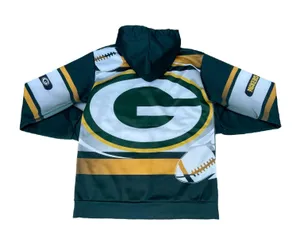 Green Bay Packers Green AOP Pullover Hoodie Sweater thumbnail 2