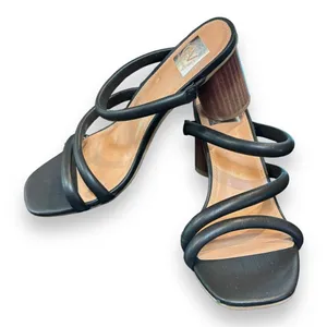 DV Dolce Vita Myla Women's Sz 8.5 Round Block Heel‎ Sandal Black thumbnail 5