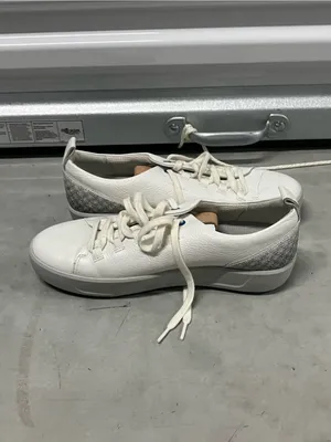ECCO soft white leather golf sneakers thumbnail 5