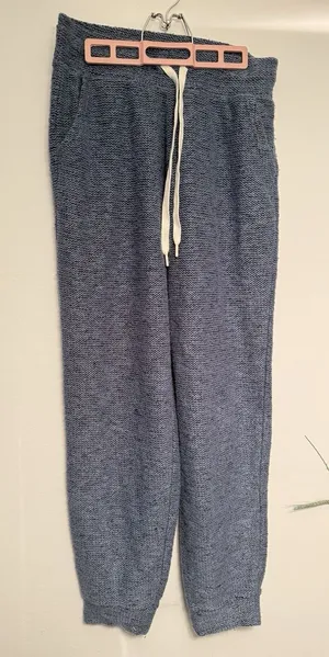 Offline by Aerie Snow Day Jogger Sweat‎ pants Textured Blue Drawstring Women L thumbnail 1