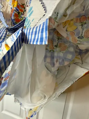 entro Blue & Yellow Capri Print Gingham Shirt Boutique Dress thumbnail 8