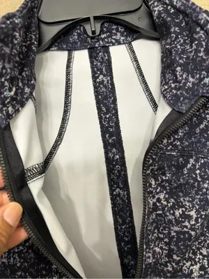 lululemon athletica Navy Speckle Full-Zip Utility Jacket thumbnail 6