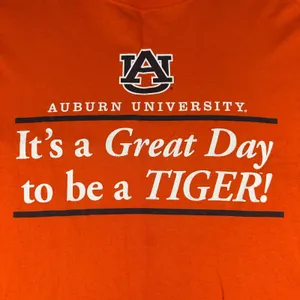 Auburn University Tigers T Shirt Large Soffe Orange College Football NCAA Vtg thumbnail 2