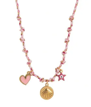 Handmade Vintage Boho Knotting Rope Chain Necklace Starfish Sun Conch Shell Necklace Charm Pearl Pendant Necklace Jewelry thumbnail 1