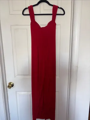 Oh Polly Dolcezza Sweetheart Neckline Maxi Dress Red Size 4 thumbnail 6