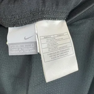 Nike Mesh Black White Blue Stripe Straight Leg‎ Drawstring Athletic Pants Size L thumbnail 6
