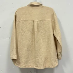 Madewell Waffleback Branner Shirt Jacket Shacket NC802 Faded Seagrass XL Neutral thumbnail 3