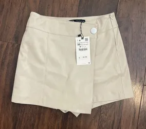 Zara Cream Mini Skirt thumbnail 1