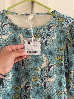 kate quinn women’s puff sleeve top Blue thumbnail 3