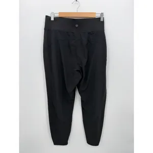 Athleta Run With It Pant Black Active Running Joggers Womens Size Large thumbnail 2
