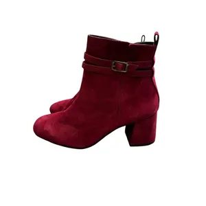 Paul Green Sydney‎ Women's Ankle Bootie US 7 UK 5 Burgundy Austria Red Suede thumbnail 2