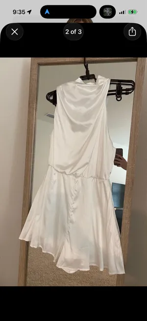 Amazon White Satin Romper thumbnail 2