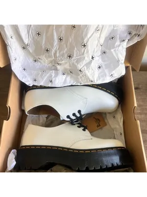 DR. MARTENS 1461 Quad Smooth Leather Unisex Platform Shoe Size 10 or 9 #B1292 thumbnail 13