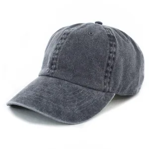 Pigment Dyed Adjustable Baseball Cap Gray thumbnail 1