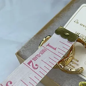 NWT 14K GP “ gold plated Do everything in Love “ quilt hoops thumbnail 5